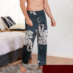 mens sleep pants dark blue pajama pants